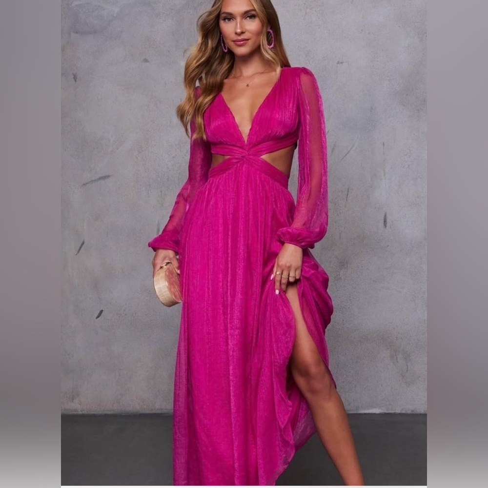 Elegant Pink Evening Gown